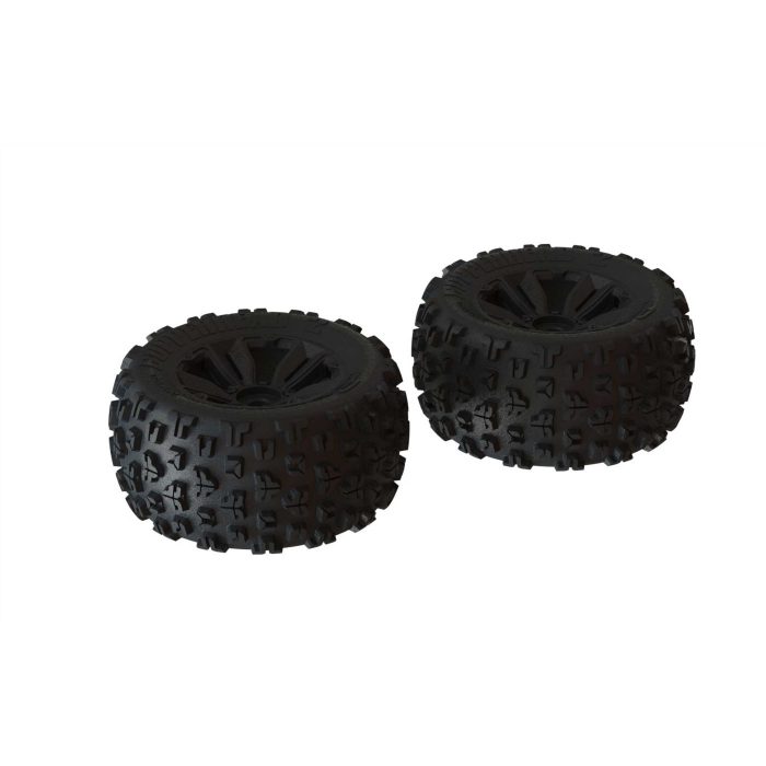 dBoots 'Copperhead2 MT' 6S Tire Set Black 17mm Hex - (2) - Image 1