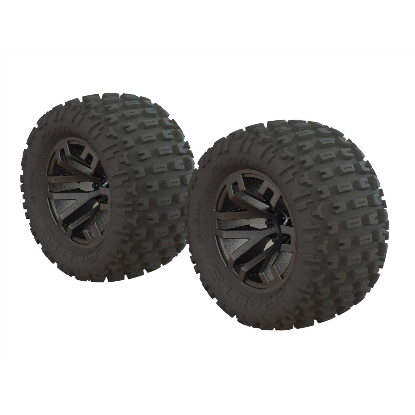 dBoots 'Fortress MT' Tyre Set Glued Gun Metal (2) dBoots 'Fortress MT' Tyre Set Glued Gun Metal (2) - Image 1