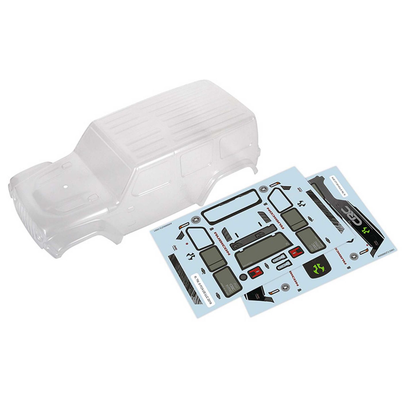 2019 Jeep JLU CRC Body 2019 Jeep JLU CRC Body, Clear & Precut: SCX24 - Image 1