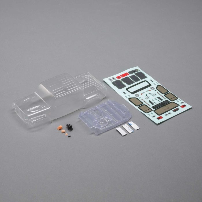 Body Set, Clear: SCX24 Jeep JT Gladiator - Image 1