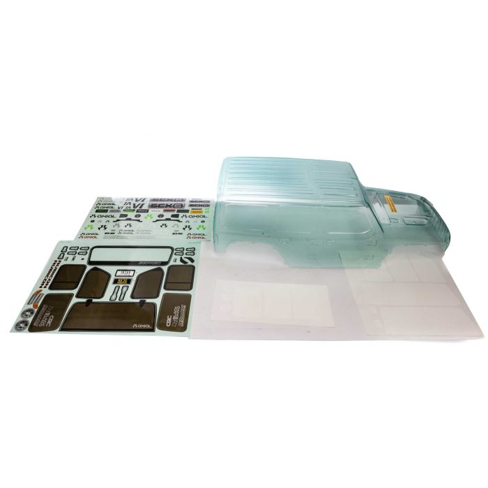 SCX6: Jeep JLU 4dr Wrangler Body (Clear) - Image 1