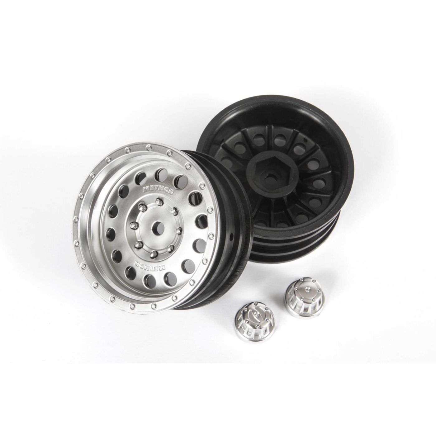1.9 Method MR307 Hole Wheel Satin Silver (2pcs) 1.9 Method MR307 Hole Wheel Satin Silver (2pcs) - Image 1