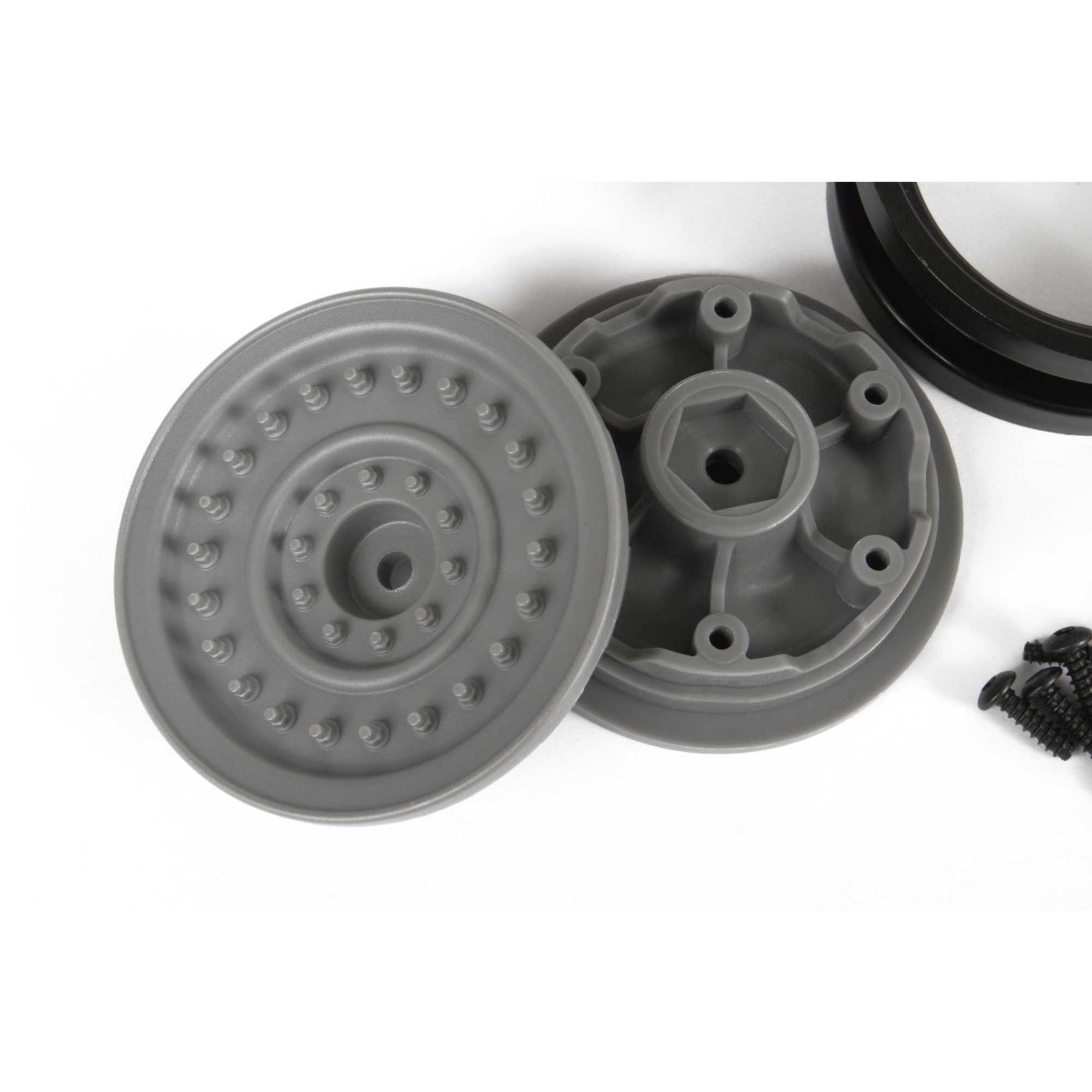 1.9 MW19 Beadlock Wheels - Grey (2pcs) 1.9 MW19 Beadlock Wheels - Grey (2pcs) - Image 1