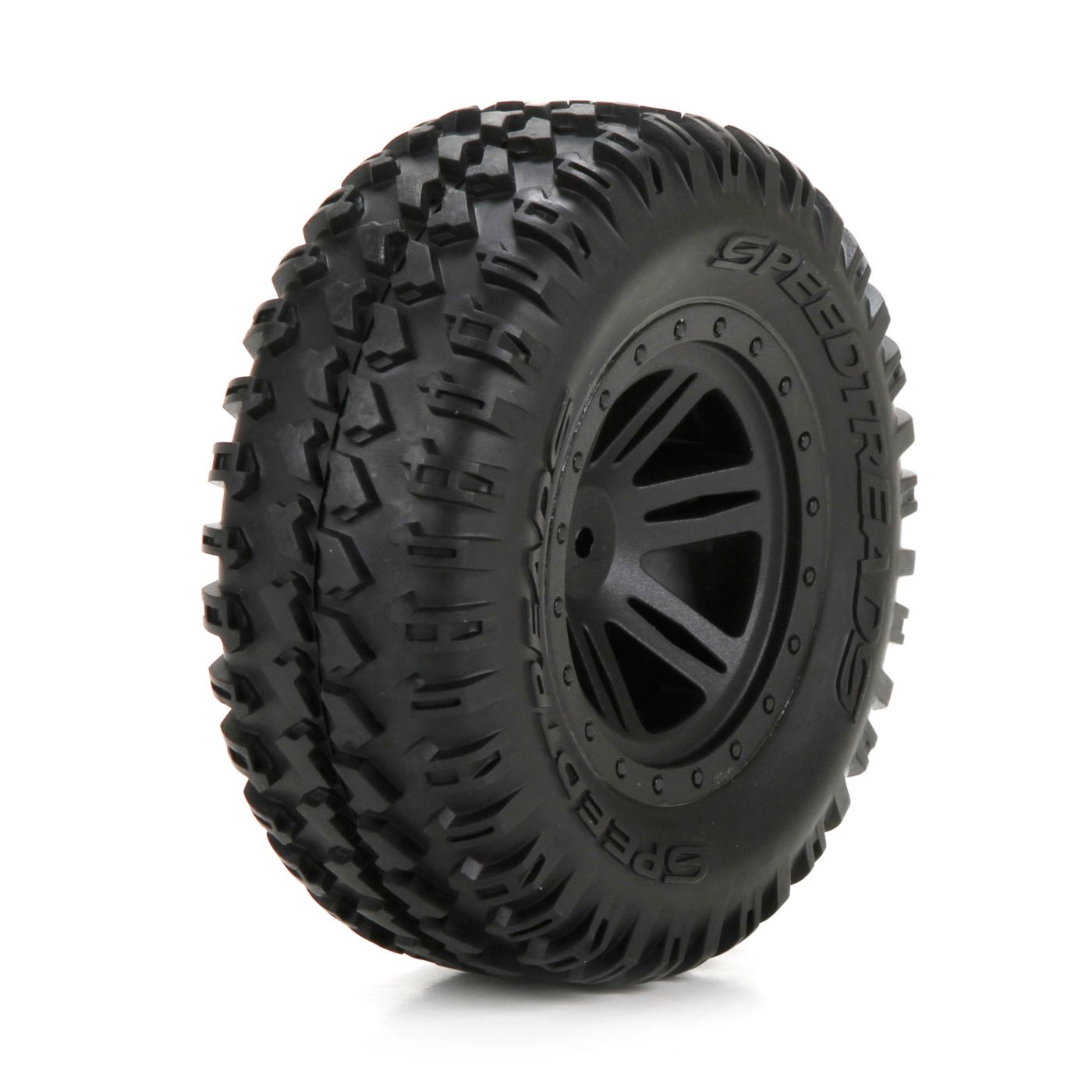 FR Tire FR Tire, Premount, Black Wheel (2): 1:10 AMP DB - Image 1