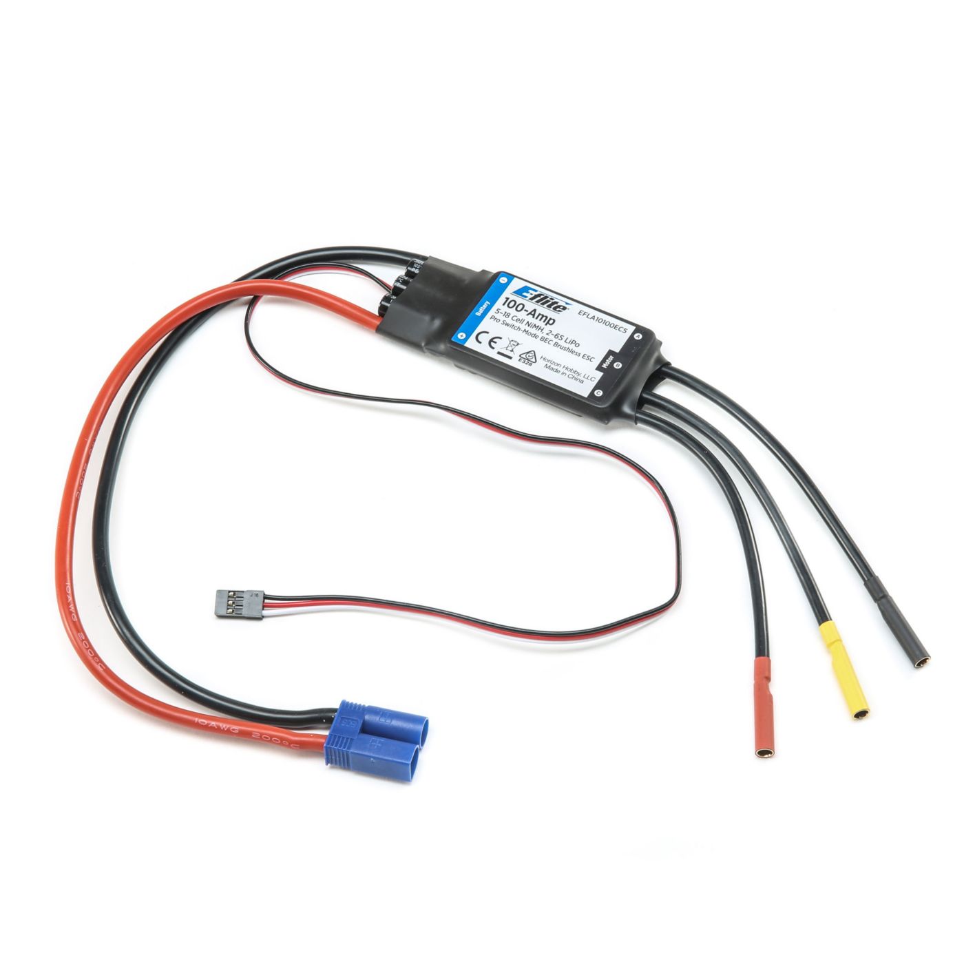 ESC: 100-Amp Pro Switch-Mode 5A BEC Brushless ESC ESC: 100-Amp Pro Switch-Mode 5A BEC Brushless ESC - Image 1