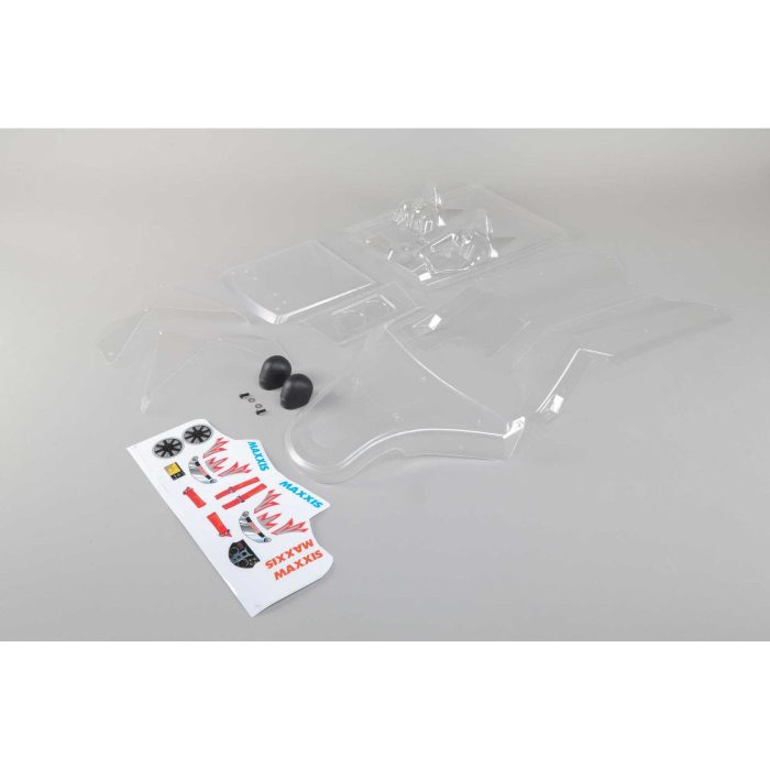 Body Set  w/sticker sheet, Clear: DBXL-E - Image 1