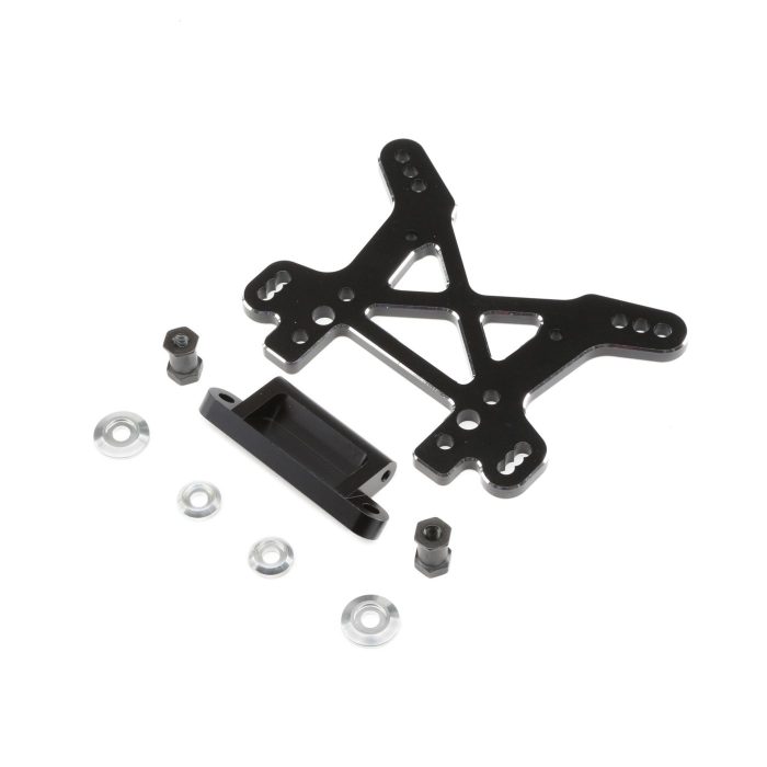 Shock Tower, Front, Black, Aluminum: DBXL, MTXL - Image 1
