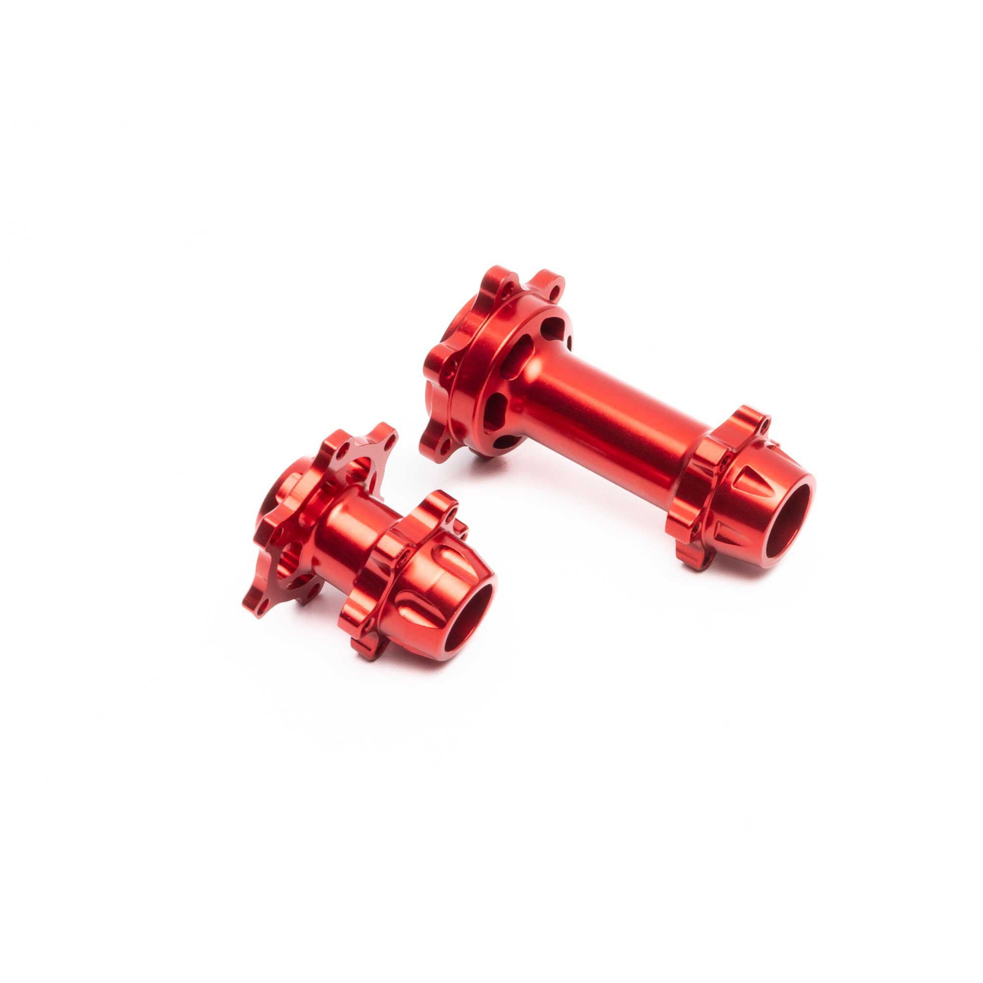 Aluminum Hub Set Aluminum Hub Set, Machined, Red: Promoto-MX - Image 1