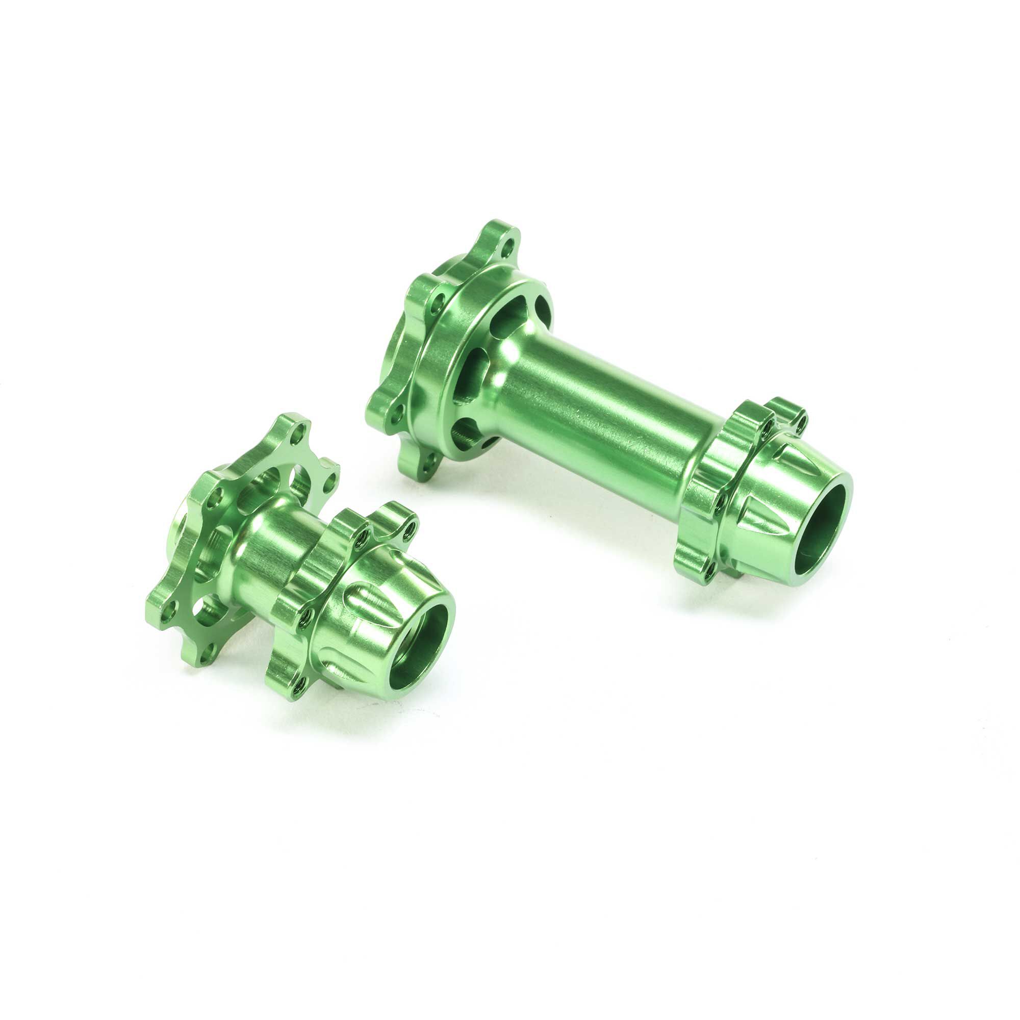Aluminum Hub Set Aluminum Hub Set, Machined, Green: Promoto-MX - Image 1