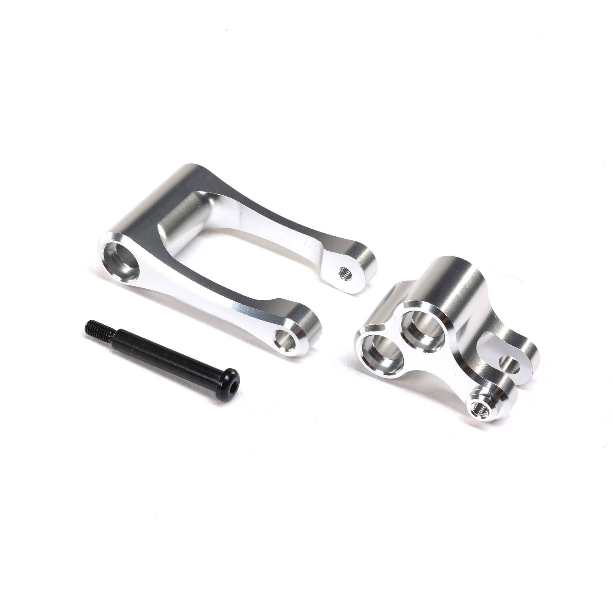 Aluminum Knuckle & Pull Rod Aluminum Knuckle & Pull Rod, Silver: Promoto-MX - Image 1