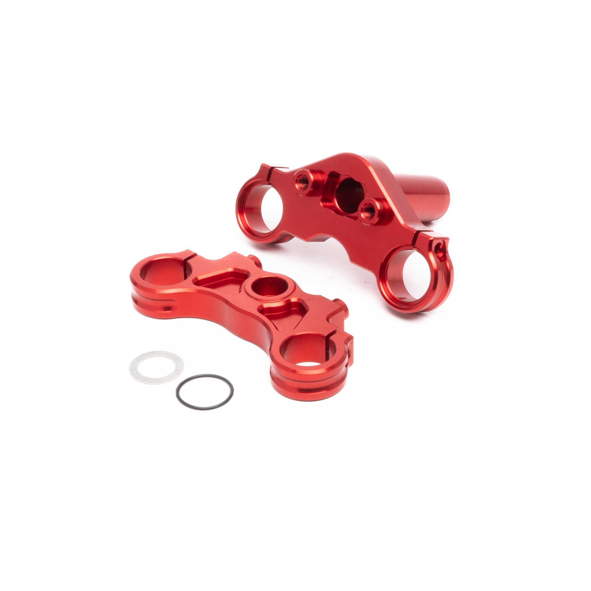 Aluminum Triple Clamp Set Aluminum Triple Clamp Set, Red: Promoto-MX - Image 1