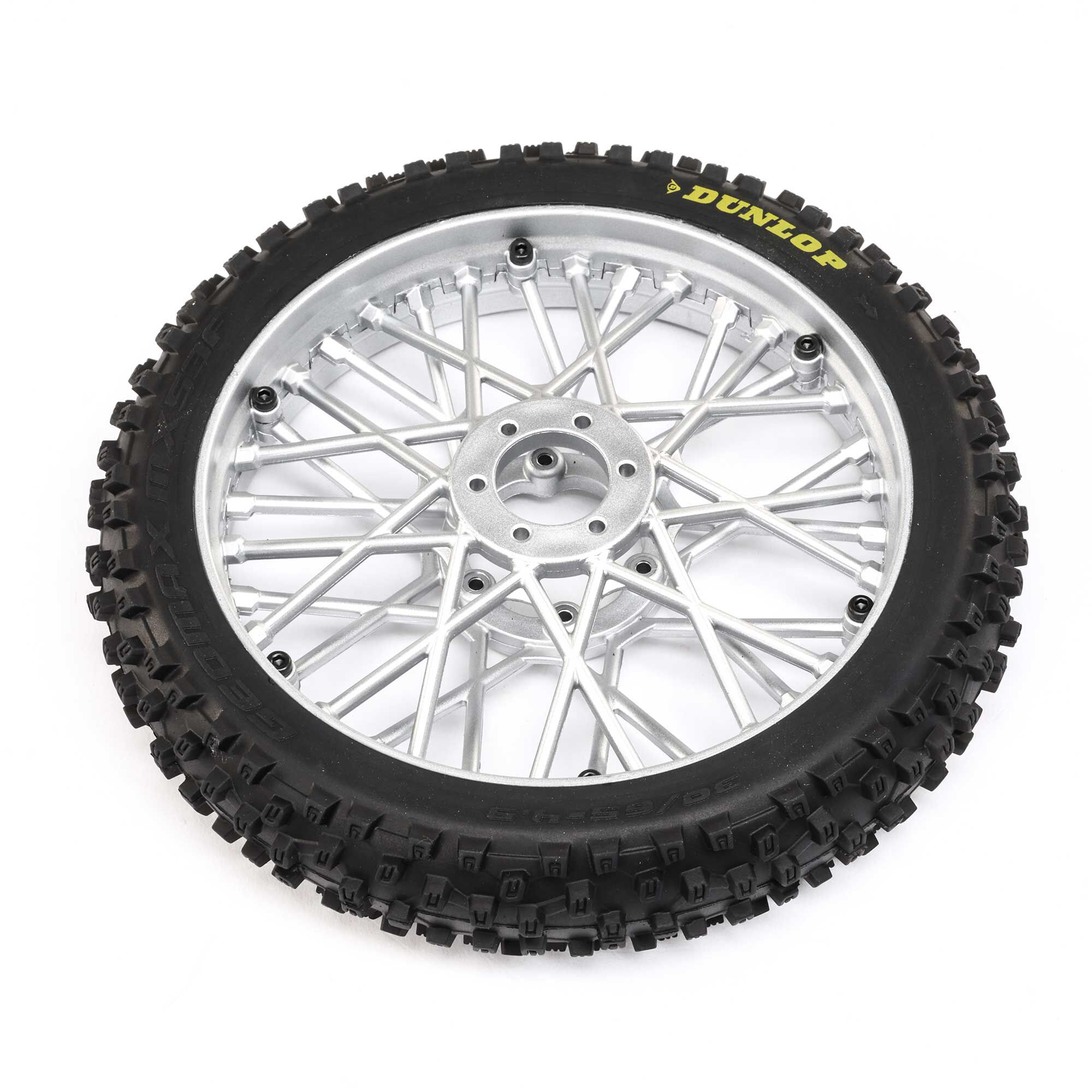 Dunlop MX53 Front Tire Mounted Dunlop MX53 Front Tire Mounted, Chrome: Promoto-MX - Image 1