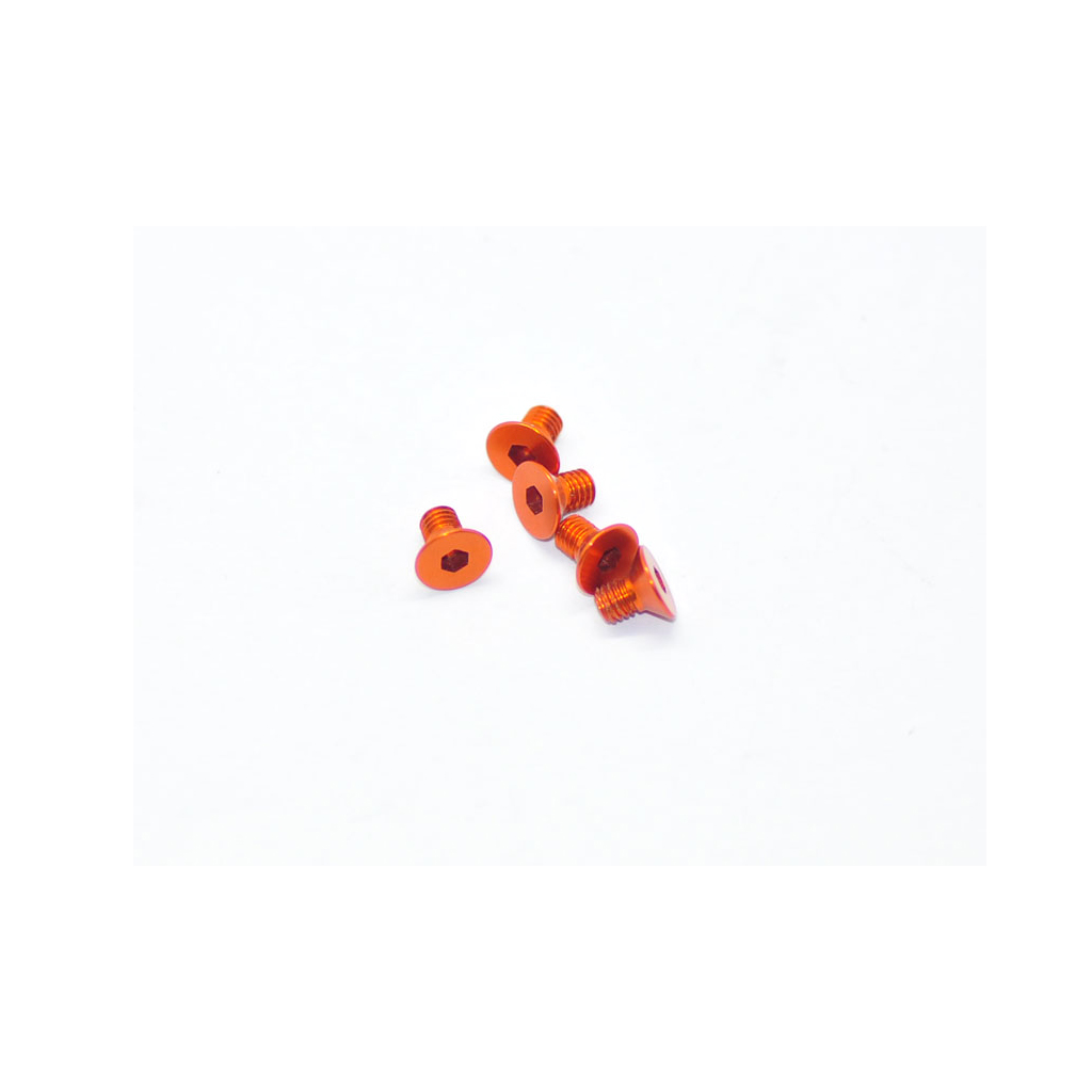 Alu Screw Allen Csk M3 x 5 Orange (5) AM14CS3005O