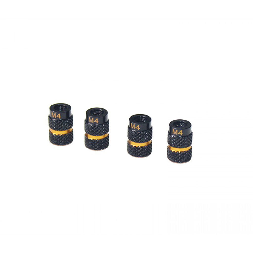 4mm Alu Nut for 1/10 Set-Up - B/G - (4) AM171048