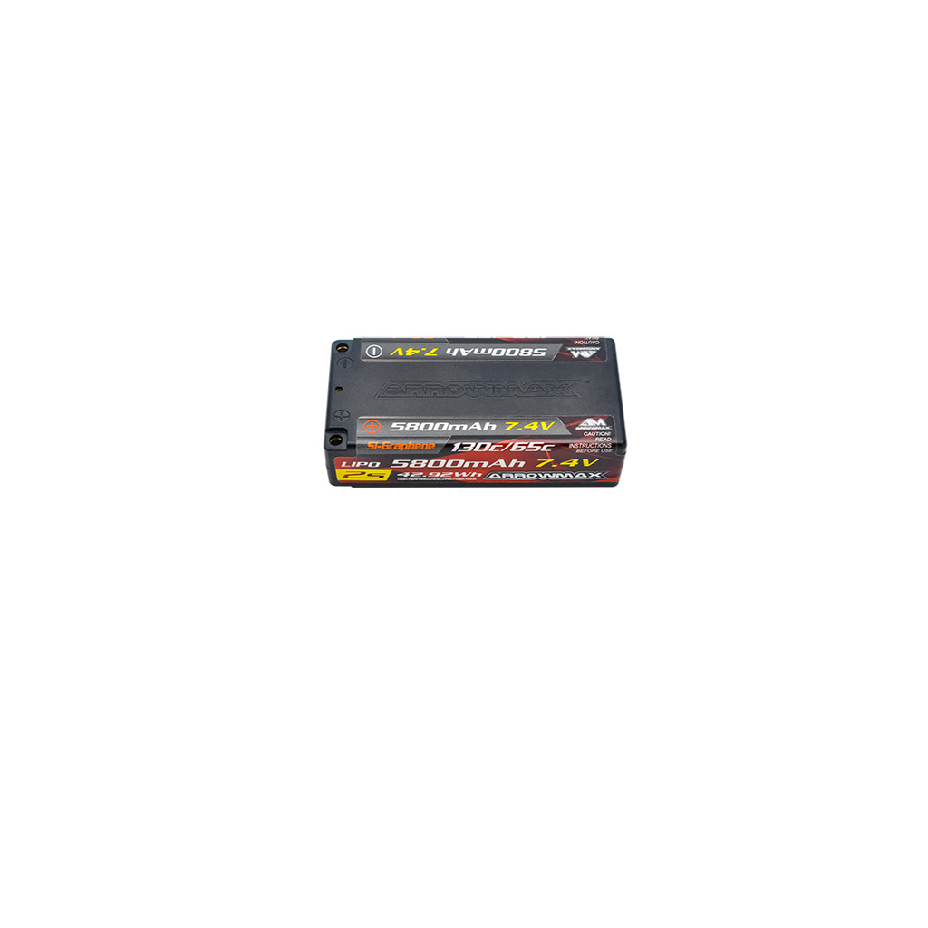Arrowmax Lipo 5600mAh 2S Shorty 7.4V - 65/130C AM700205