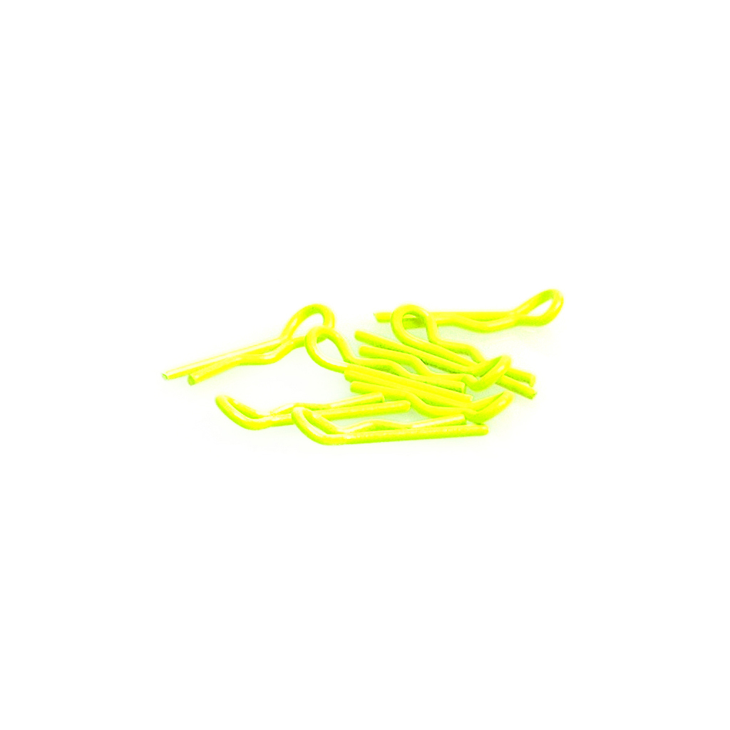Small Body Clip 1/10 - Fluorescent Yellow (8) CR063