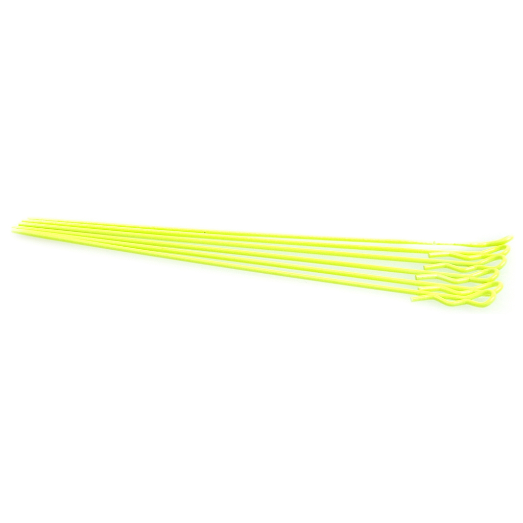 Extra Long Body Clip 1/10 - Fluorescent Yellow (6) CR083