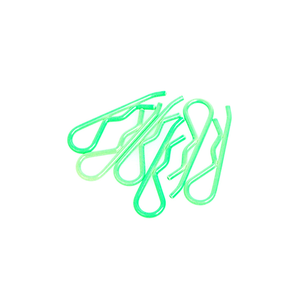 Body Clip 1/8 - Fluorescent Green (6) CR094