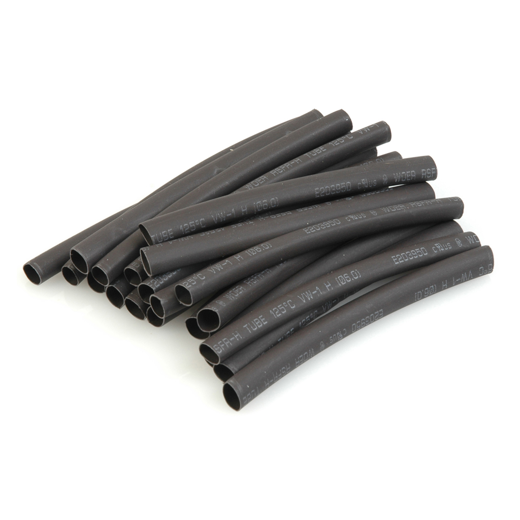 Heatshrink 6.0mm dia Black - 20pcs CR124