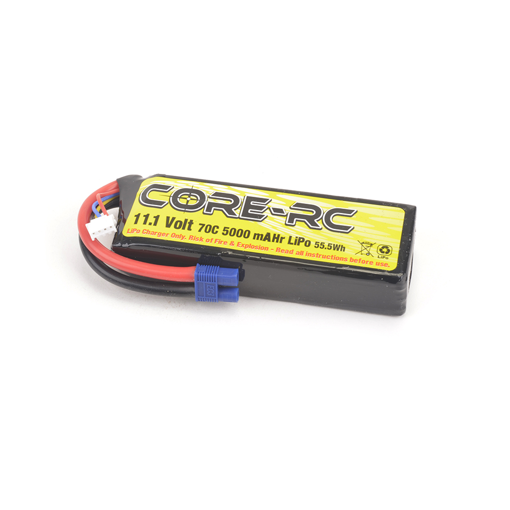 CORE RC 5000mAh 11.1V 3S 70C S/C LP LiPo EC3 CR784
