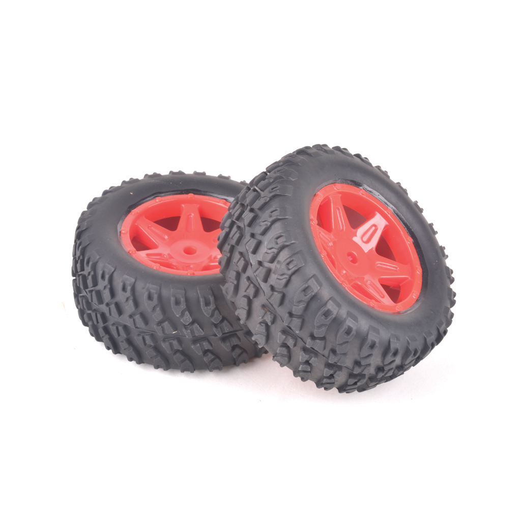 Spider Rear Tyre & Wheel Set - Red CRA157