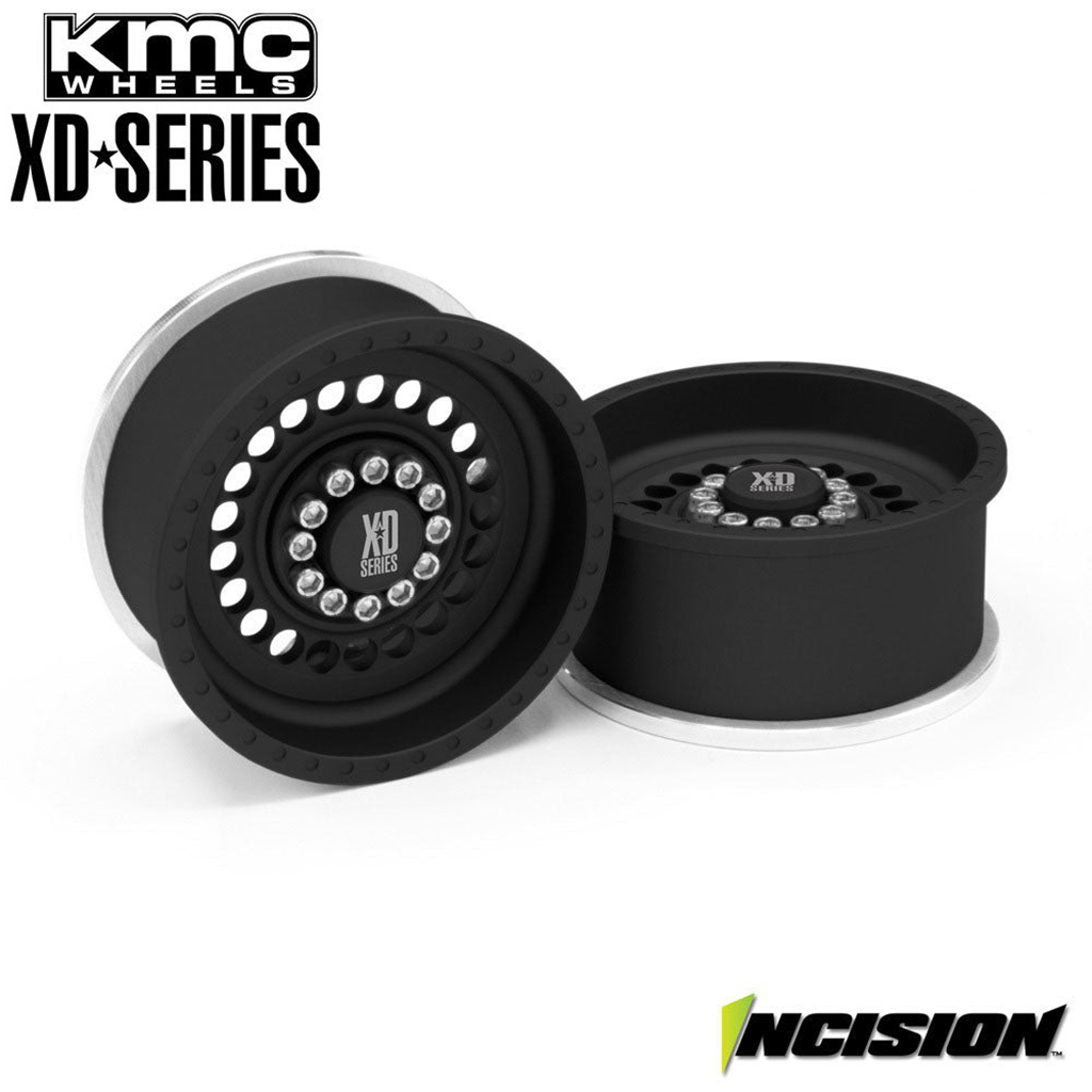 Vanquish Incision KMC 1.9 XD136 Panzer Wheels Blk IRC00310