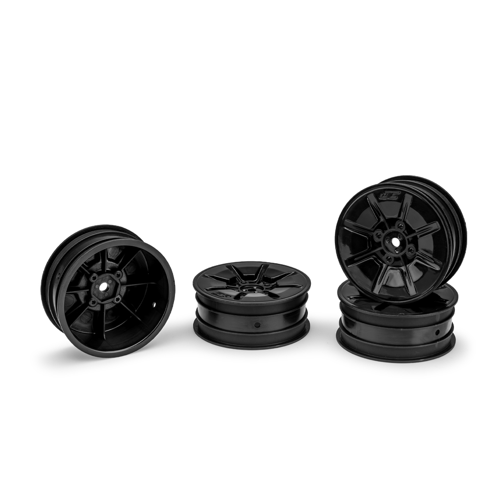 Pioneer - 2.2" 2wd Front Wheel (black) - 4pc JC3465B