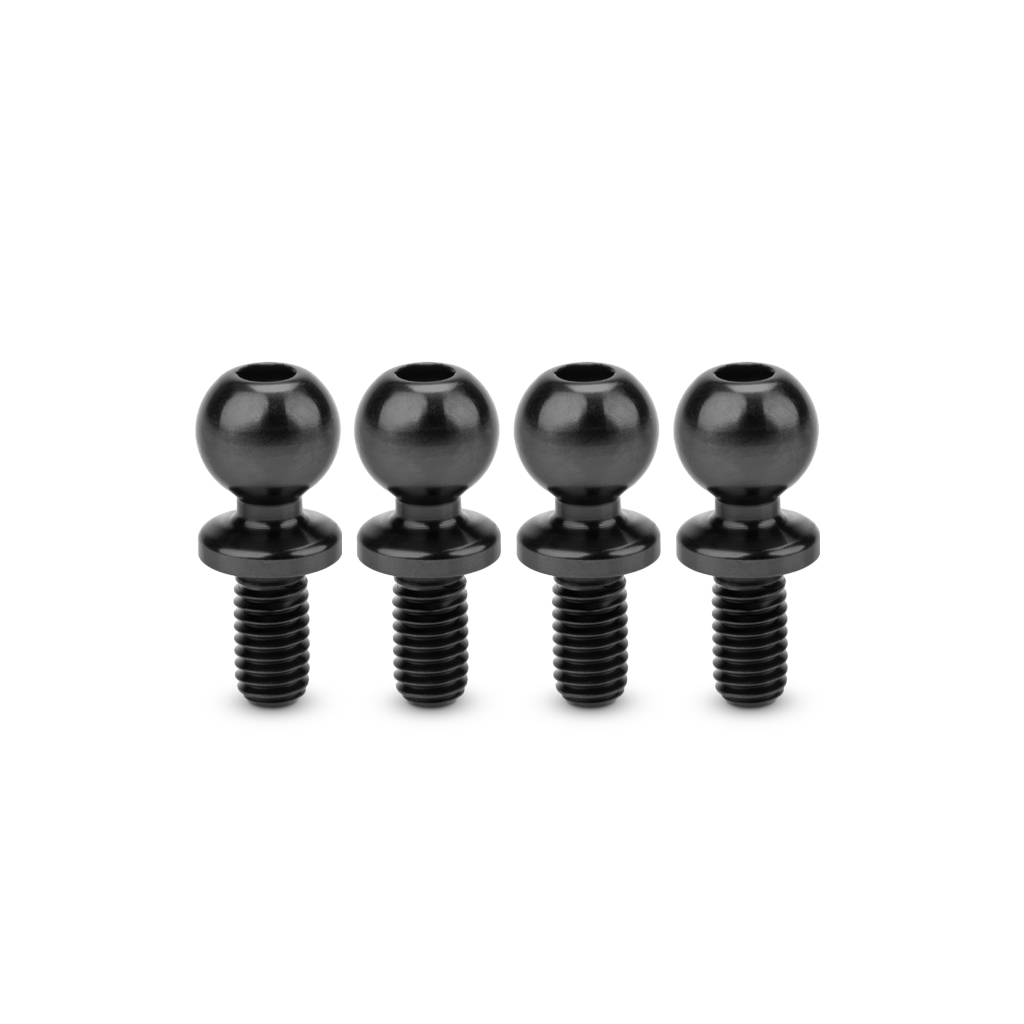 JCI 5.5 x 6mm Revolved Ti Ball-Stud Black 4pc JC5132-2