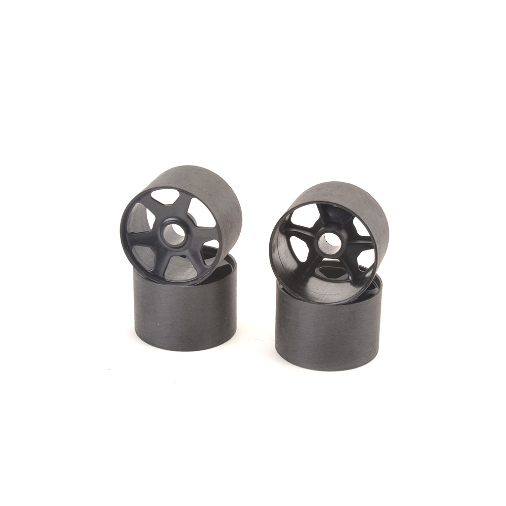 1/12 Standard Front Rims - Black - 2 pairs JT2FR