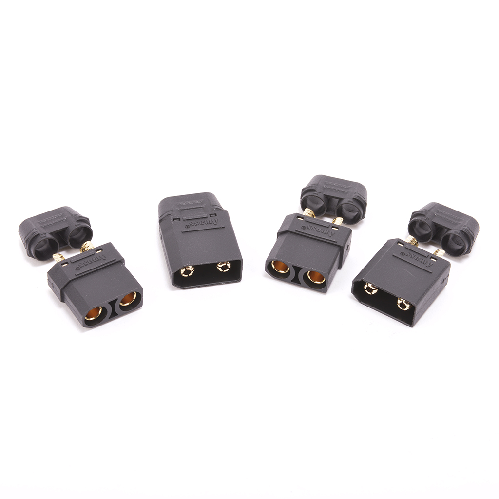 XT90 Plug with Sheath M/F Black - 2pcs MK2910HPBK