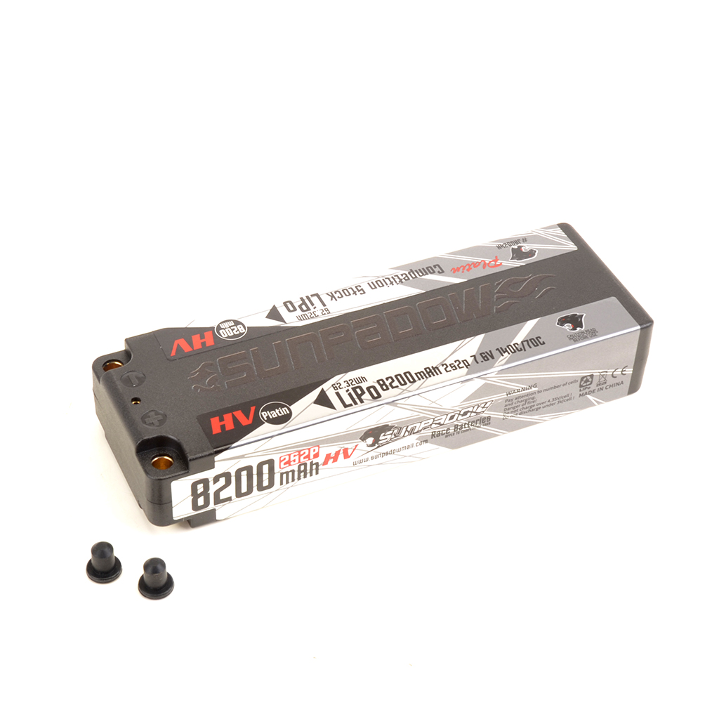 Sunpadow LiPo 8200-7.6V-2S2P-140C Stick Platin SUJA0024H