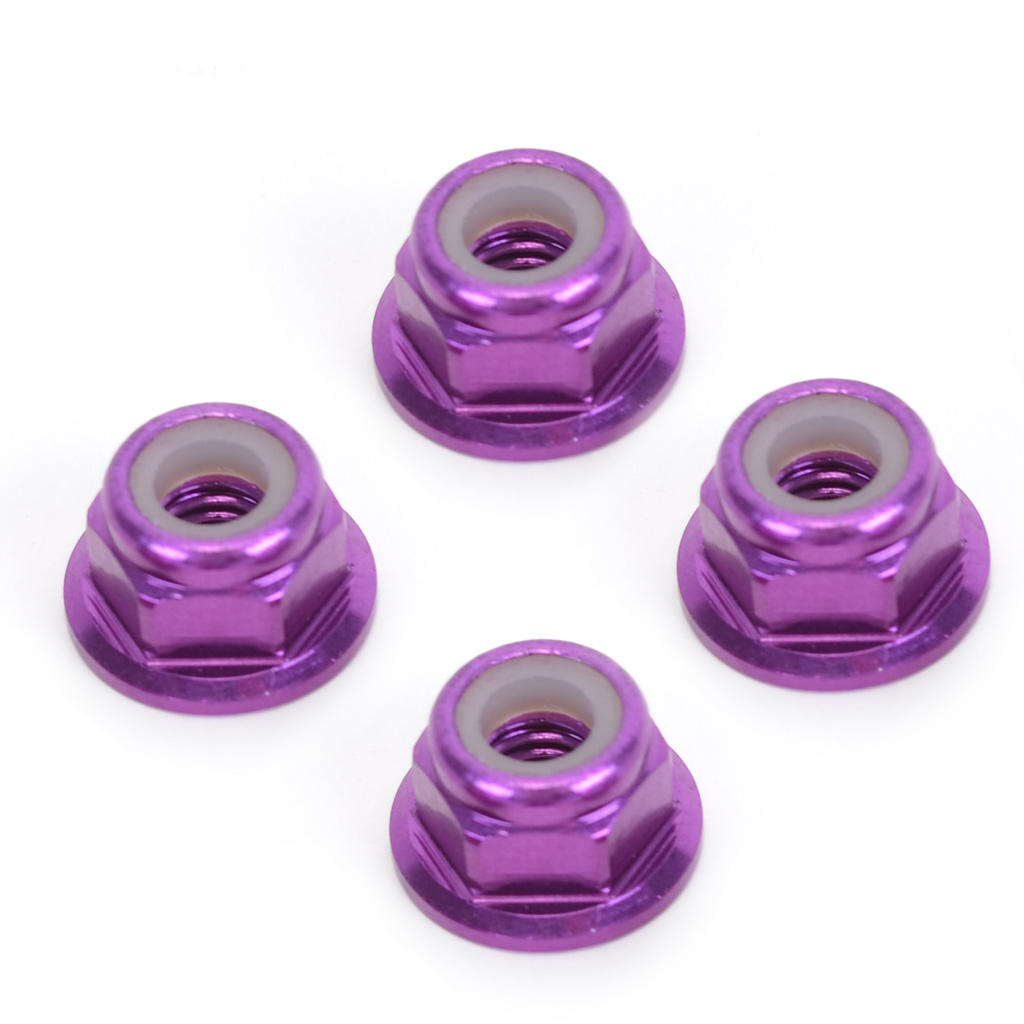 M4 Nyloc Wheel Nut - Purple Alloy (pk4) U2135