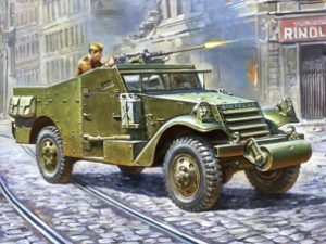 Zvezda    Soviet M-3 Scout Car with Machine Gun