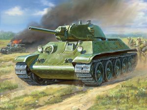 Zvezda    Soviet Tank T-34                                         