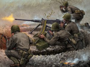 Zvezda    US machine gun Browning w/crew