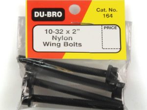 Dubro 10-32 x 2in Nylon Wing Bolts (4 pcs per package)