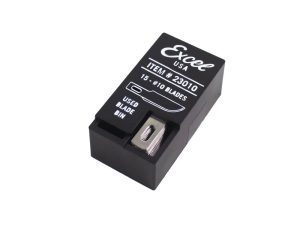 Excel #10 Curved Edge Blade, Shank 0.25" (0.58 cm) (15 pcs) (Carded)