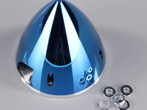 JP 102mm Chrome Blue Spinner (with Aluminium Back Plate)