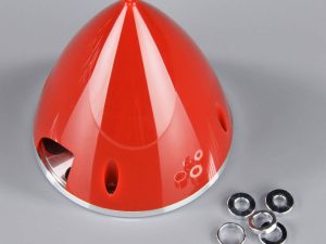 JP 102mm Red Spinner (with Aluminium Back Plate)