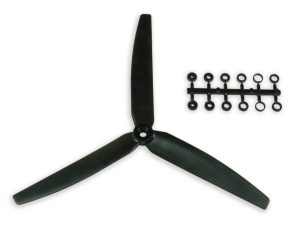 GWS 10x6 Slow Fly Propeller 3-Blade Black