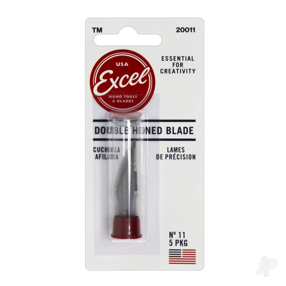 Excel #11 Double Honed Blade, Shank 0.25" (0.58 cm) (5 pcs) (Carded) - Image 5