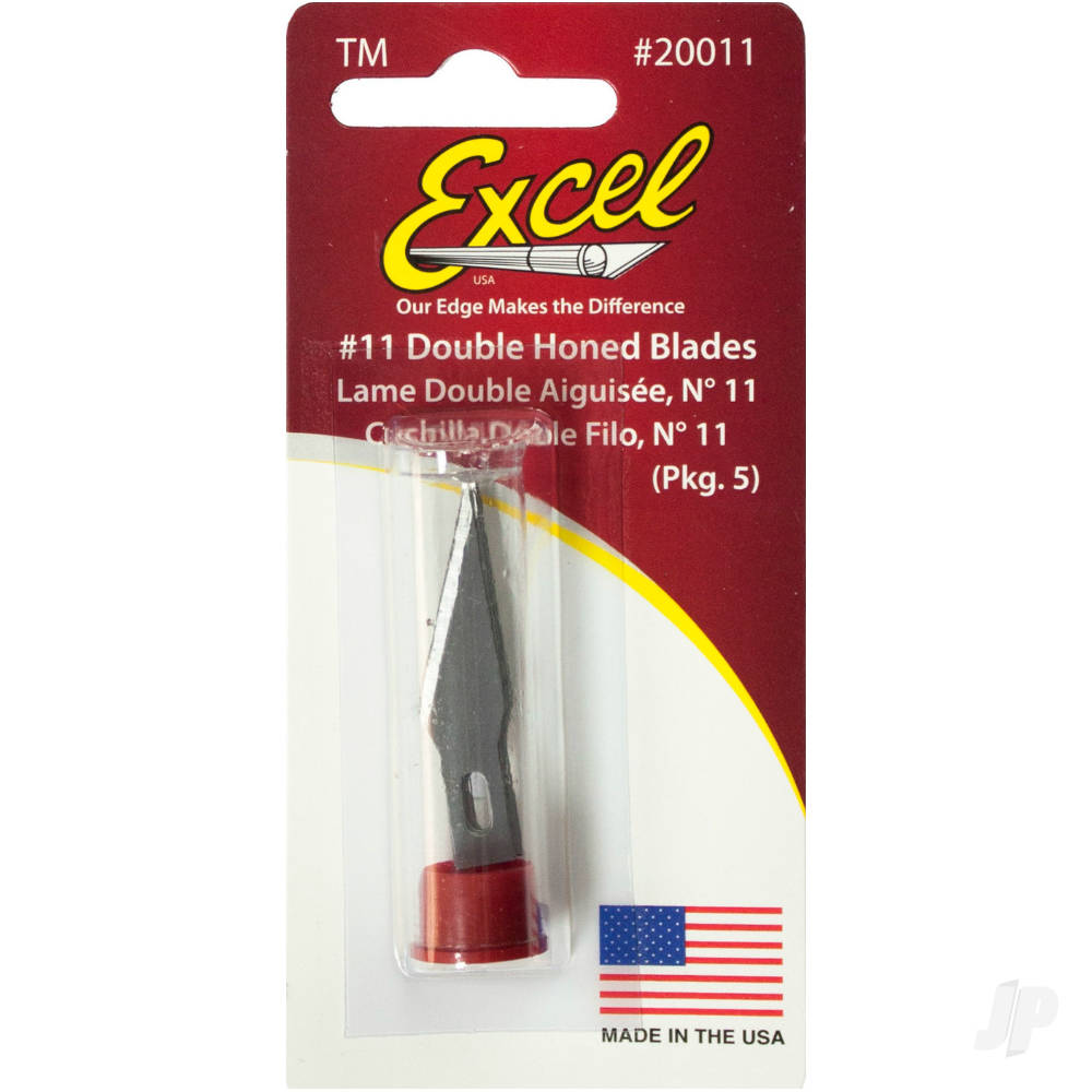 Excel #11 Double Honed Blade, Shank 0.25" (0.58 cm) (5 pcs) (Carded) - Image 6