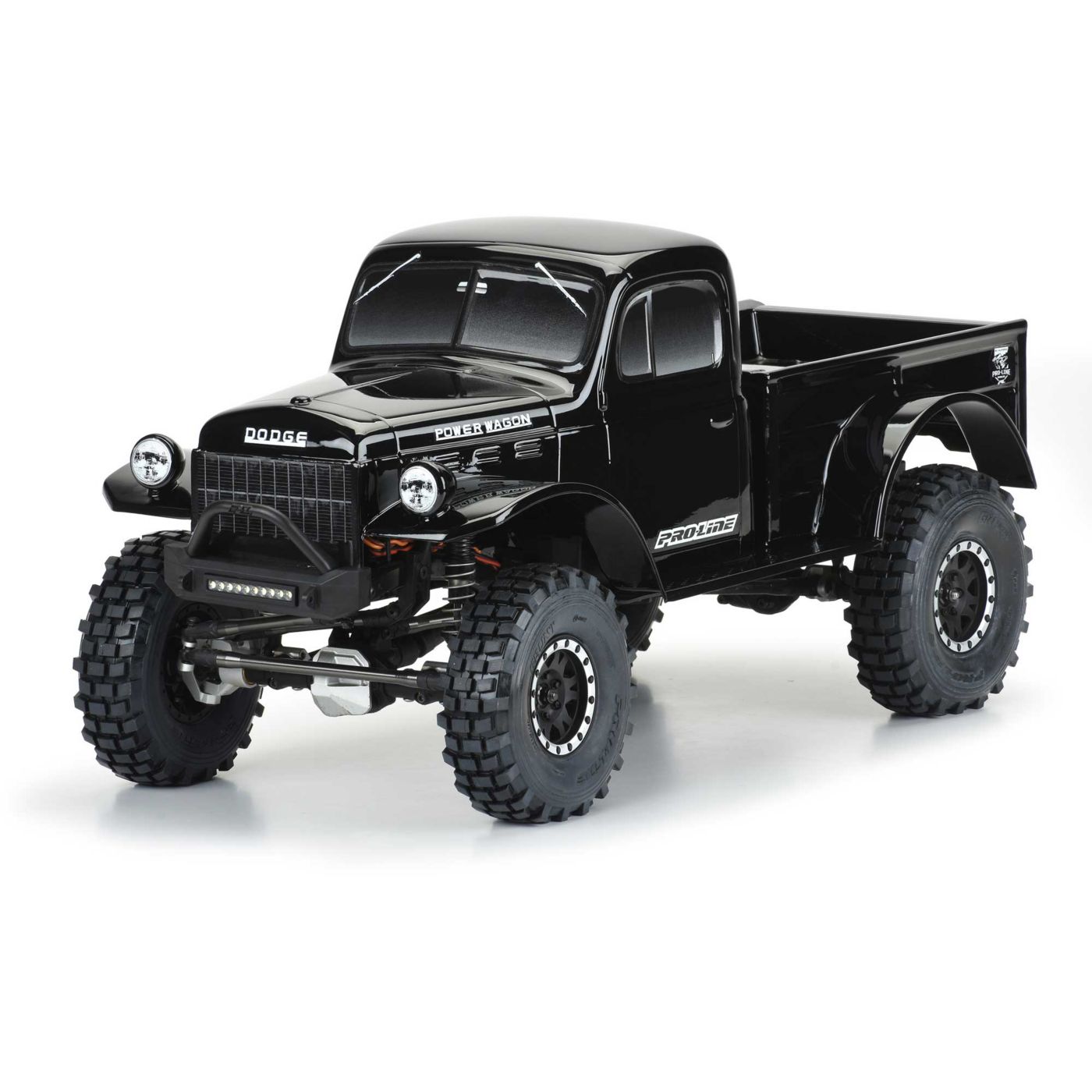 PRO 1/10 1946 Dodge Power Wagon Black Body 12.3" (313mm) WB Craw - Image 2