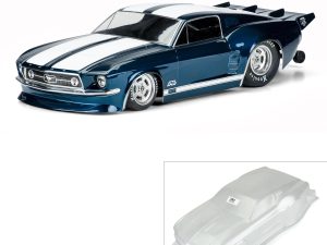 1/10 1967 Ford Mustang Clear Body: Drag Car