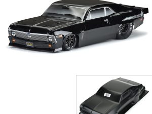 PRO 1/10 1969 Chevrolet Nova Tough-Color Black Body: Drag Car