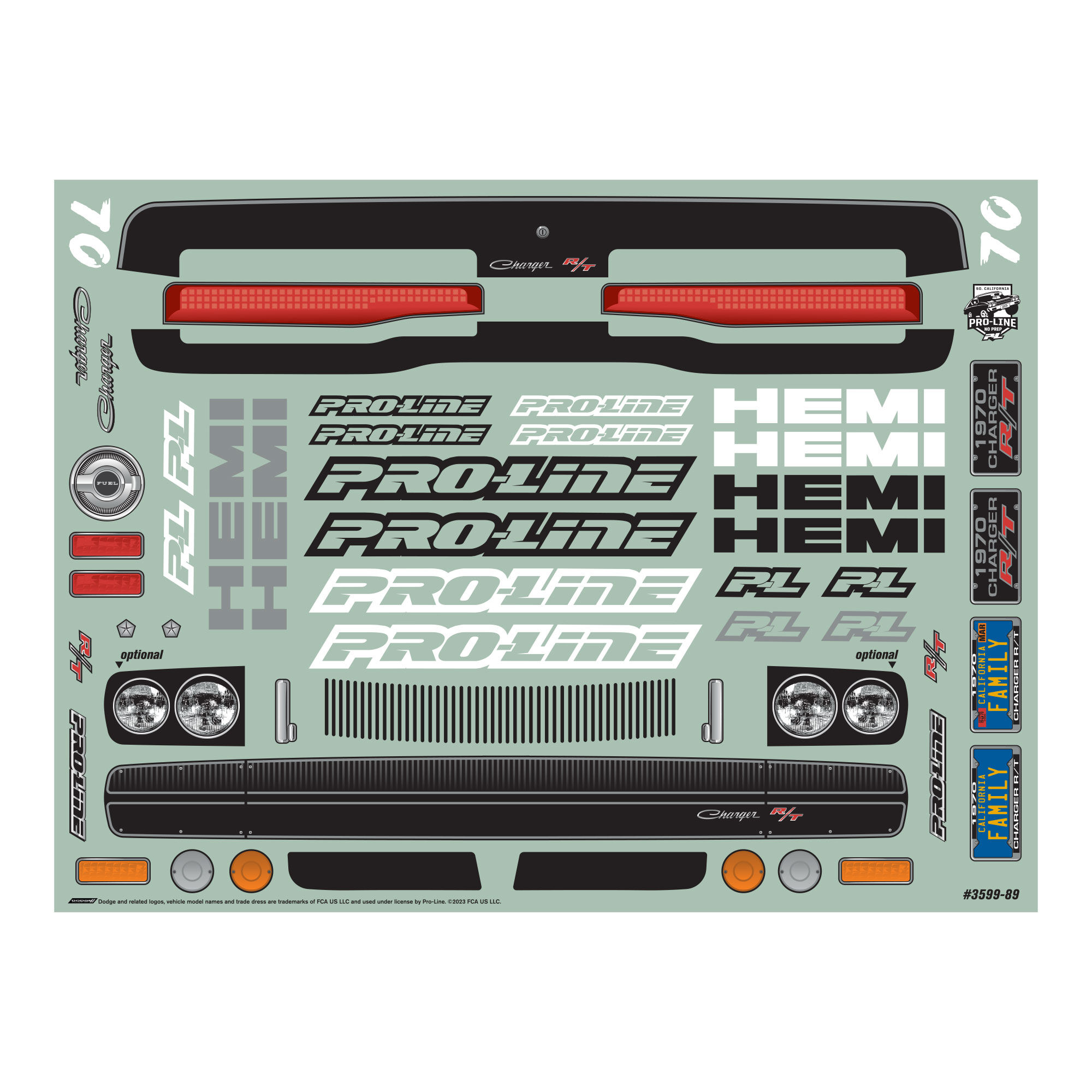 PRO 1/10 1970 Dodge Charger Clear Body: Drag Car - Image 9