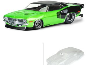 PRO 1/10 1972 Plymouth Barracuda Clear Body: Drag Car