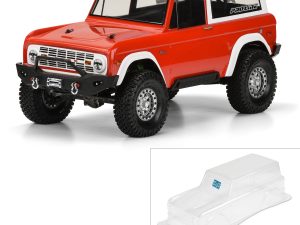 PRO 1/10 1973 Ford Bronco Clear Body 12" (305mm) Wheelbase Crawl