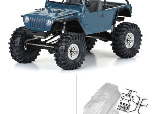 PRO 1/10 2004 Jeep LJ Clear Body/Trail Cage 12.3" Wheelbase Craw