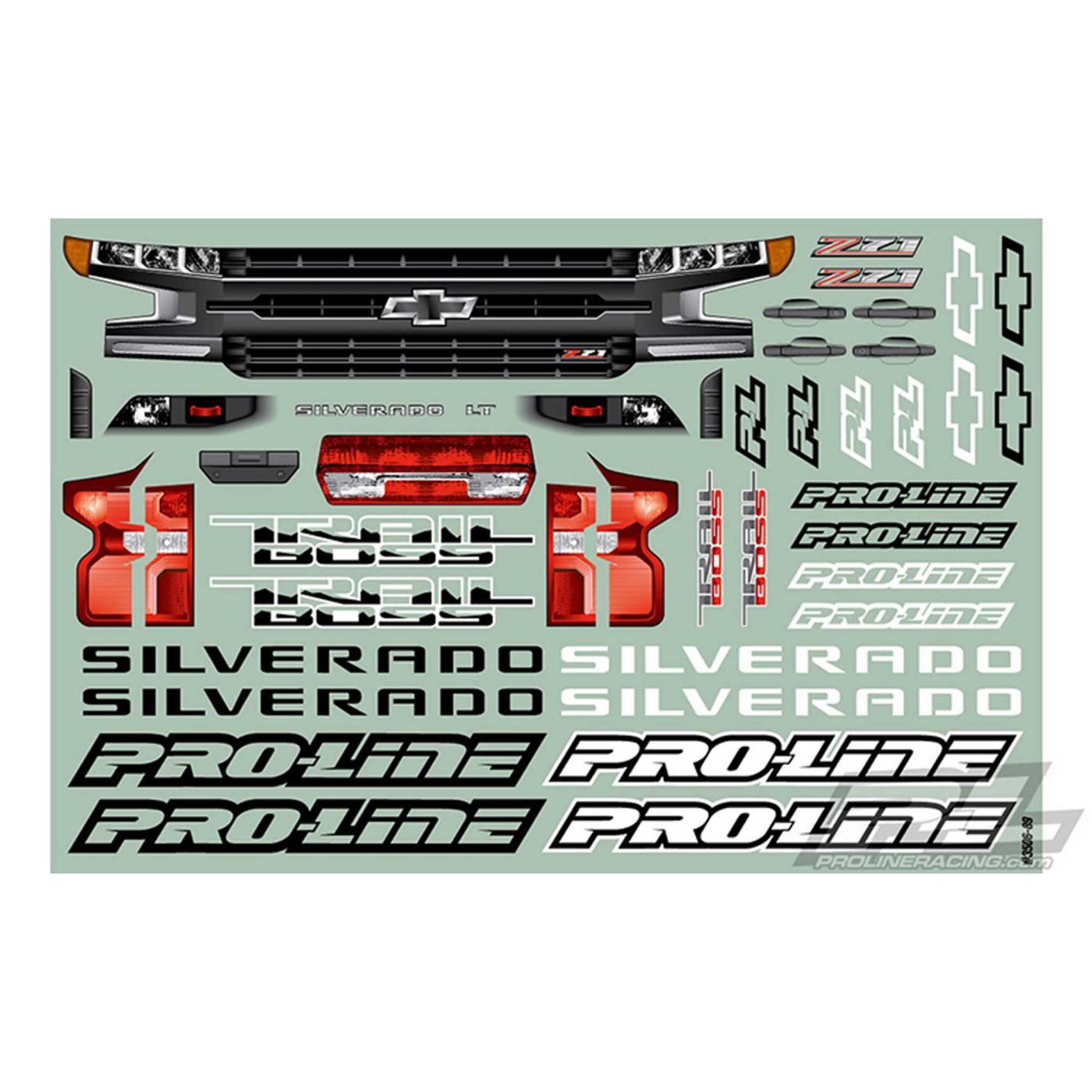 PRO 1/10 2019 Chevy Silverado Z71 Trail Boss Clear Body: Stamped - Image 2